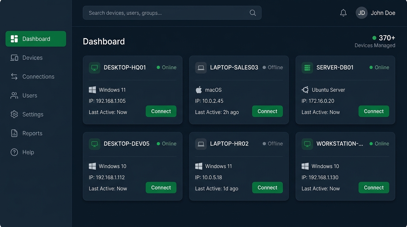 Remote Access Dashboard